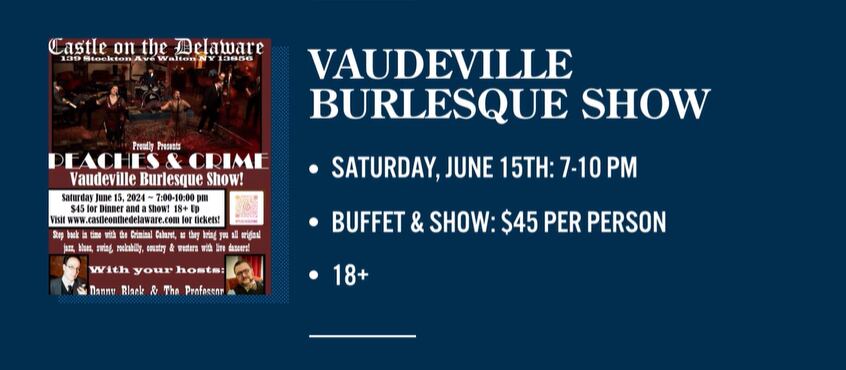 Peaches & Crime hosting a burlesque show, dinner - Vimarsana News