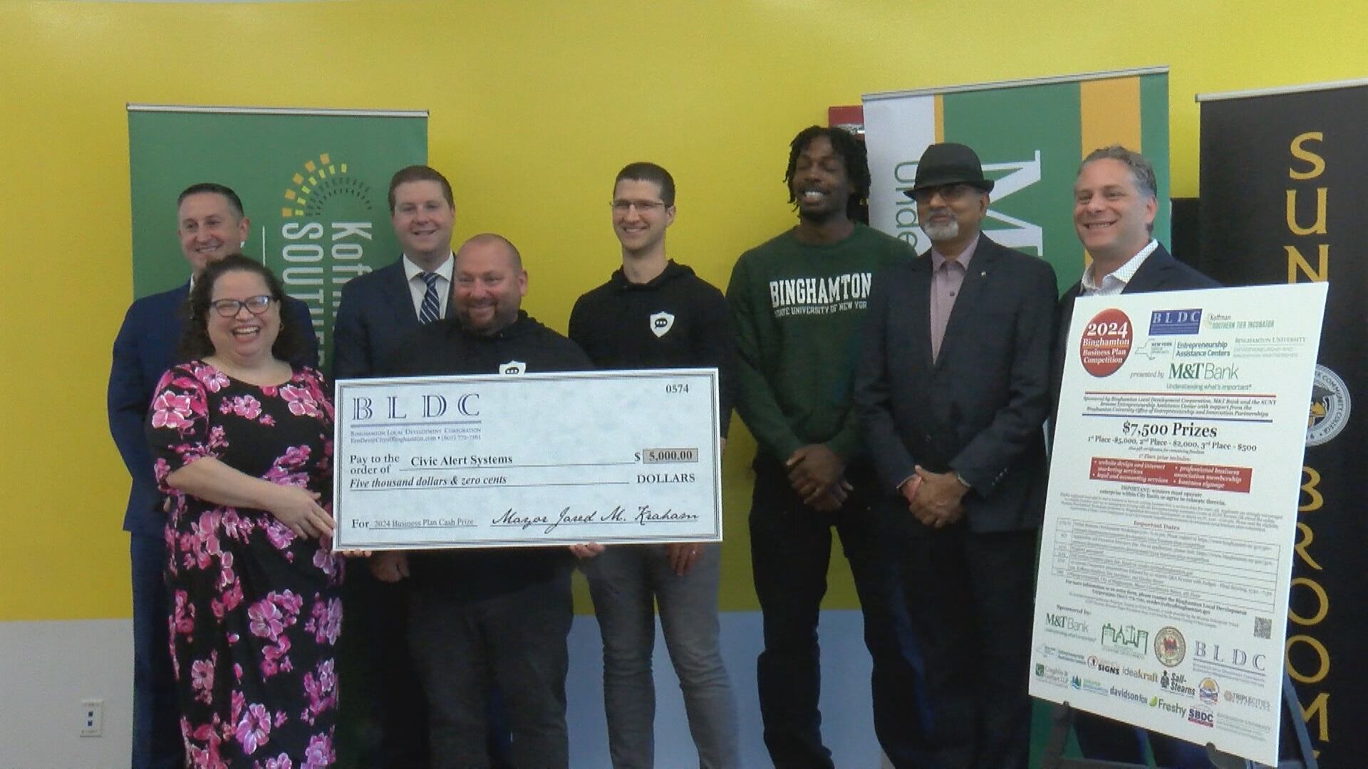 Civic Alert Systems wins Binghamton Business Plan Competition - Vimarsana News
