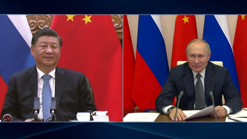 FILE - Chinese President Xi Jinping is planning to visit Russia from Monday to Wednesday in an...